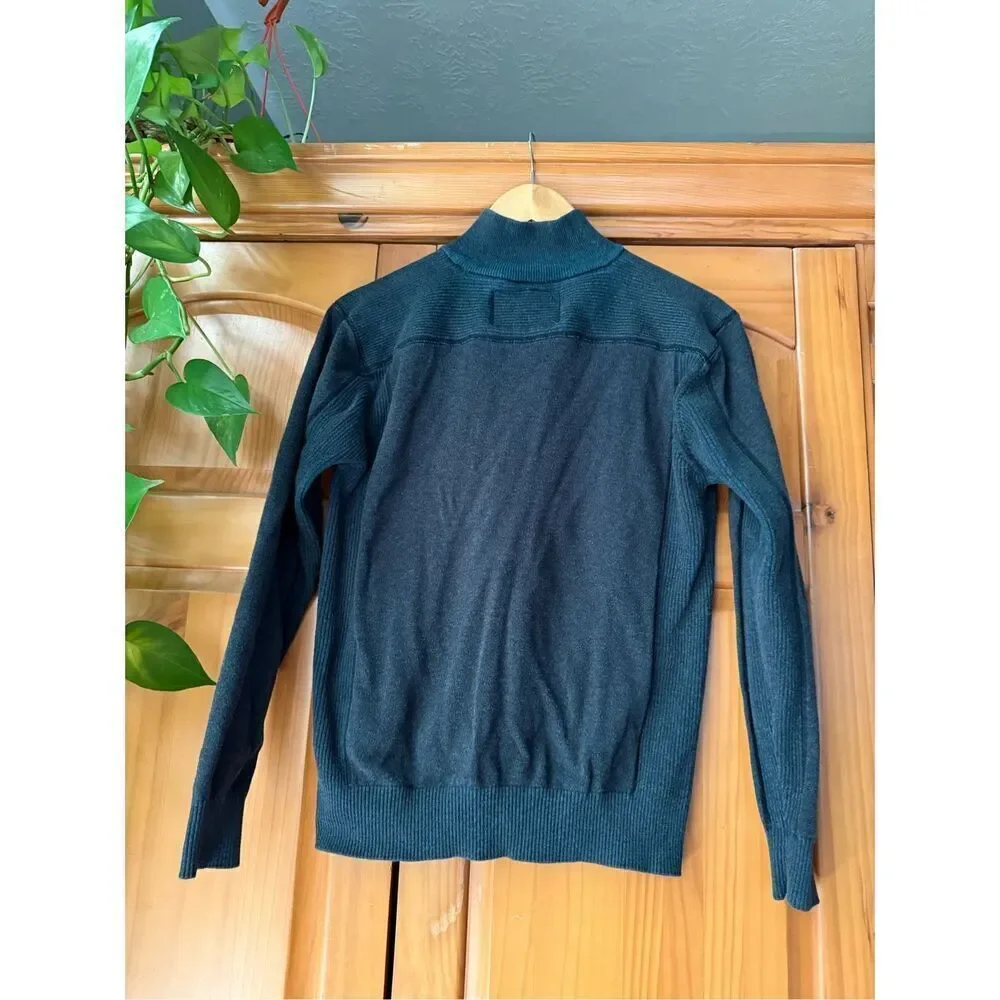 BKE Sweater Mens 1/4 Zip Long Sleeve Pullover SZ Small